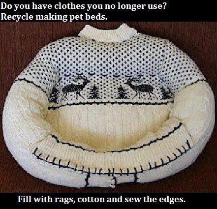 Turn Jumper Into Dog Bed Turn Jumper Into Dog Bed