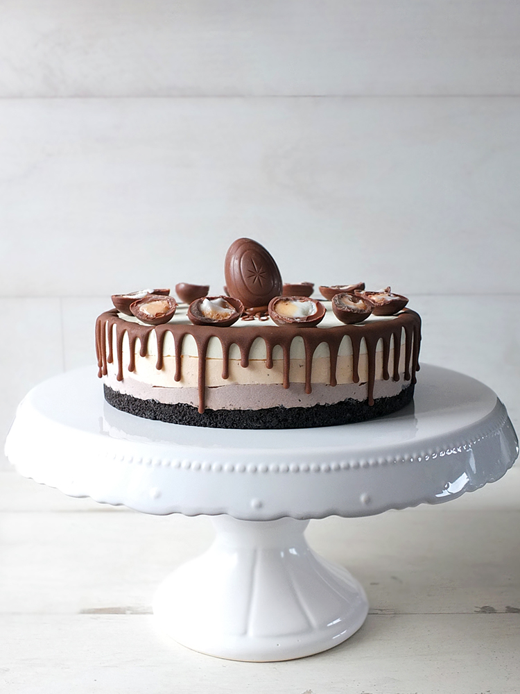 Cadbury Creme Egg Ice Cream Cake