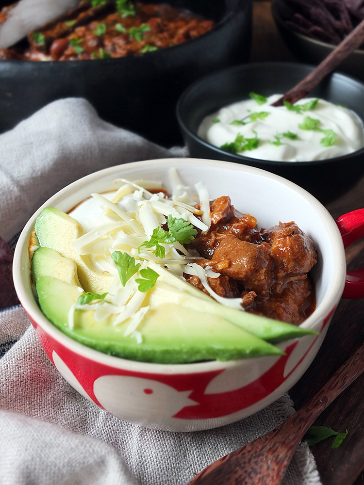 Slow Cooker Lamb Chilli with Pasilla Peppers Elizabeth's Kitchen Diary