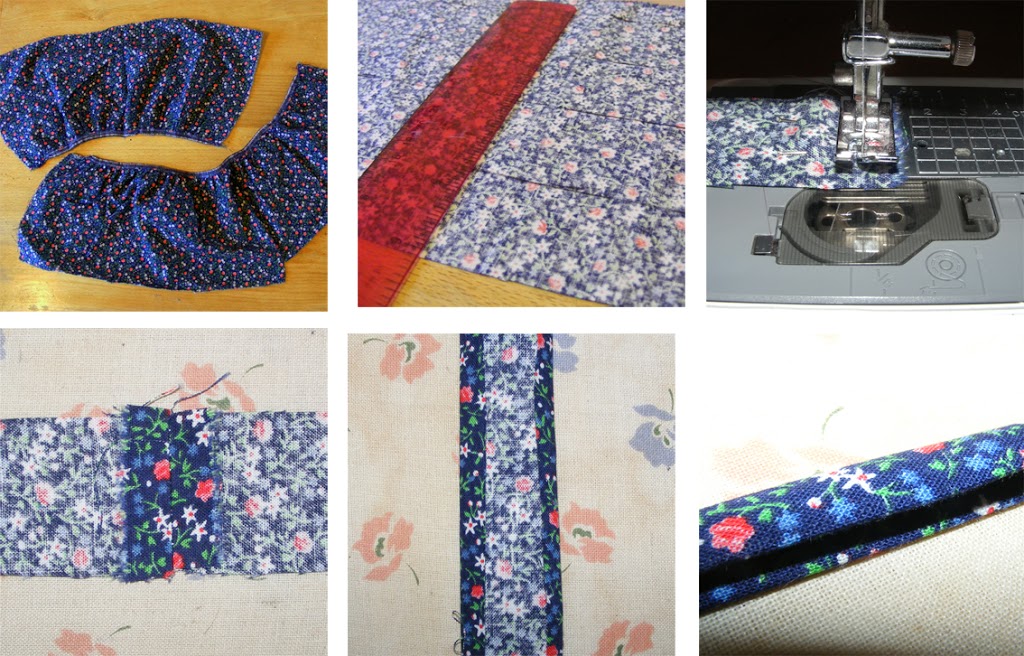 How to Make Straight Grain Binding Elizabeth's Kitchen Diary