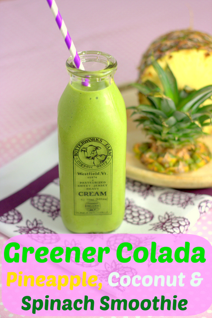 Greener Colada - Pineapple, Coconut & Spinach Smoothie