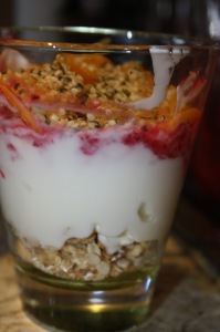 Peach and Raspberry Breakfast Pot