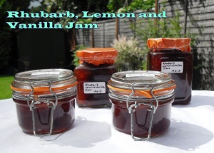 Rhubarb, Lemon and Vanilla Jam