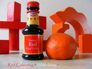 Dr. Oetker Natural Red Food Colouring is Orange!