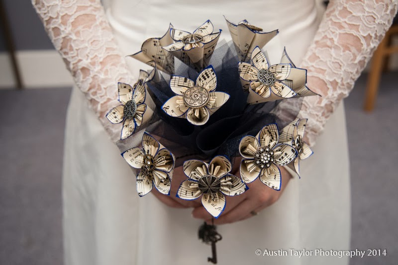 Video Tutorial: Arrange a Paper Flower Vintage Bridal Bouquet