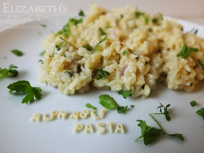 Alphabet Pasta - Elizabeth's Kitchen Diary