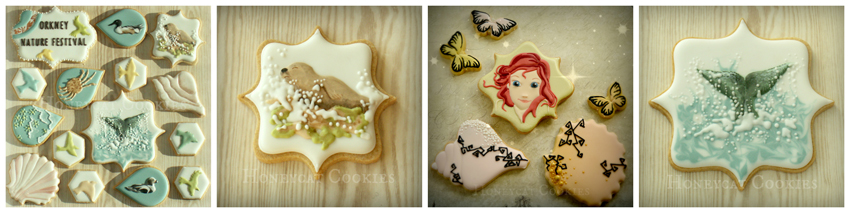 honeycat cookies collage