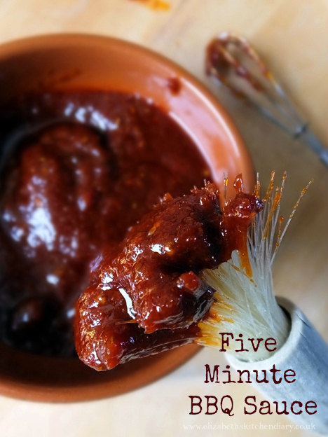Five Minute BBQ Sauce by Elizabeth's Kitchen Diary