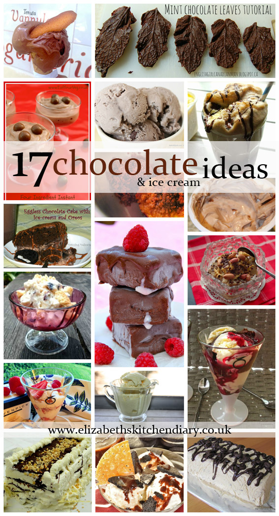 17 Chocolate and Ice Cream Ideas by Elizabeths Kitchen Diary