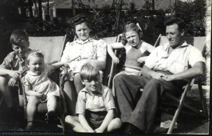 My paternal family: my grandfather, middle centre