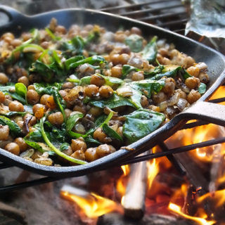 Vegan Campfire Recipes: Middle-Eastern Spiced Chickpeas