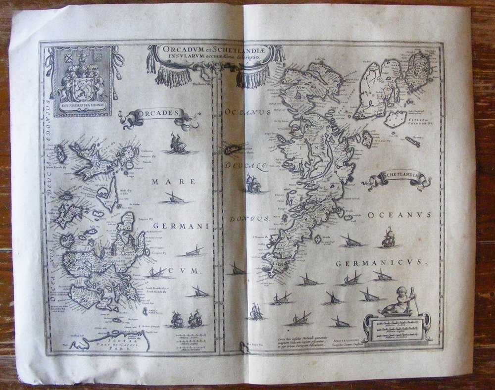 Orkney Shetland map 1642