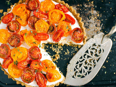 Tomato Tart with Nut and Seed Crust