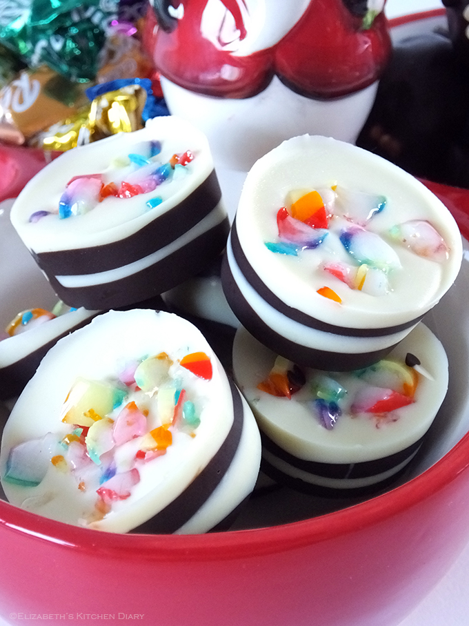 candy cane chocolates