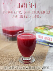 Beetroot carrot apple juice