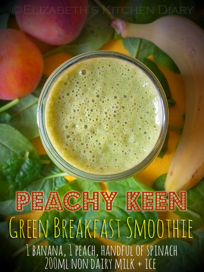 Peachy Keen Green Breakfast Smoothie