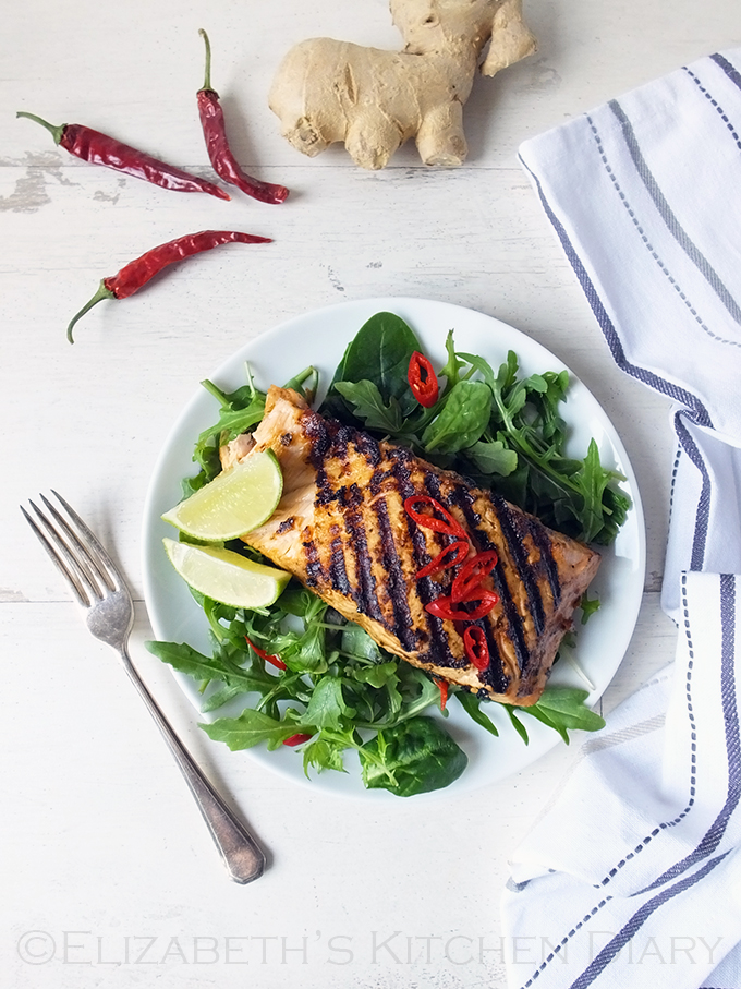 Grilled Shetland Salmon with Ginger & Lemongrass Elizabeth's Kitchen