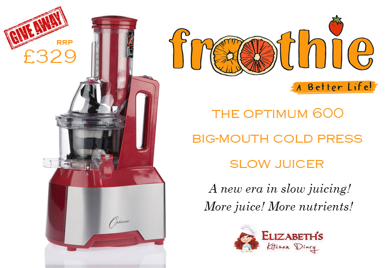 Tub Oorlogsschip plek The Optimum 600: A New Era in Slow Juicing from Froothie {Review &  Giveaway} - Elizabeth's Kitchen Diary