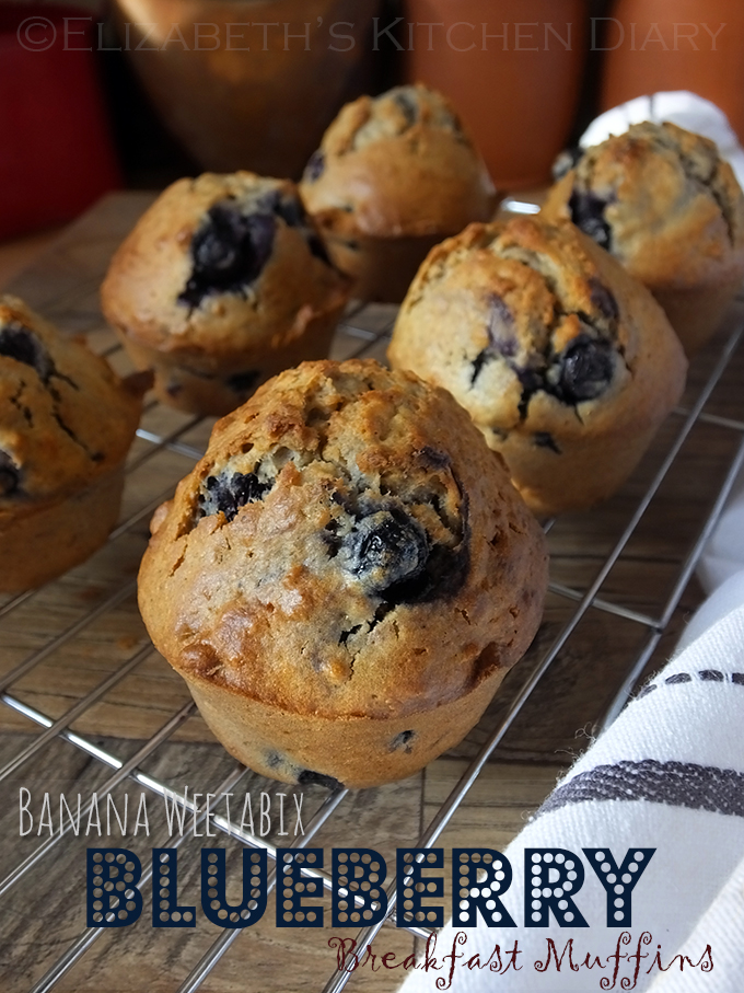 Banana Weetabix Blueberry Muffins