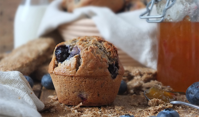 Blueberry Weetabix Muffin Recipe #blueberrymuffin #weetabix #breakfast