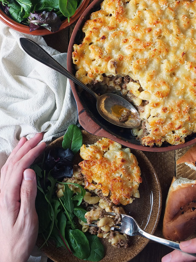 Pastitsio Greek Macaroni Cheese Pie Elizabeth's Kitchen Diary
