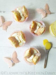 Orange Curd Butterfly Fairy Cakes