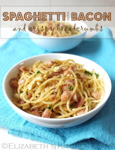 Spaghetti with Bacon & Crispy Breadcrumbs