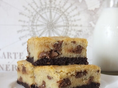 Chocolate Chip Cookie Brownie Bars by Elizabeth's Kitchen Diary