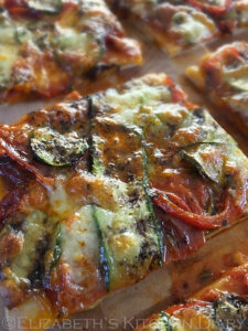 Chorizo Grilled Veg Pizza