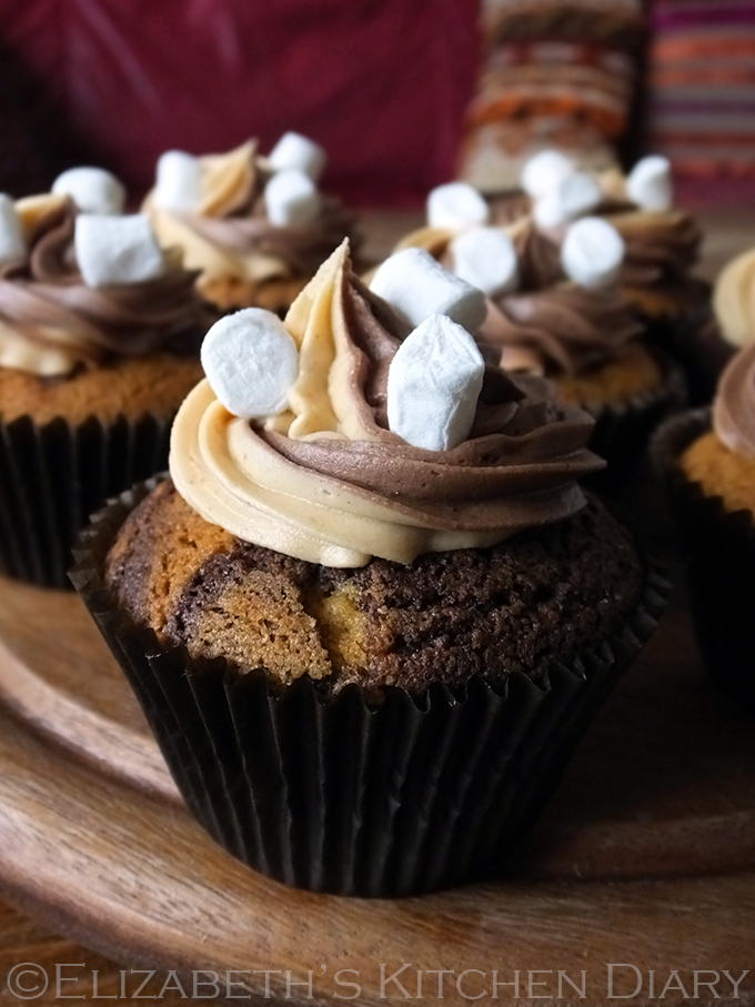 S'mores Cupcakes from Elizabeth's Kitchen Diary