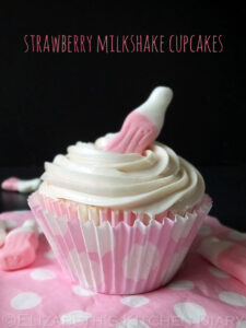 Strawberry Milkshake Cupcakes