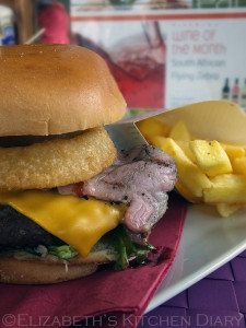 Rancher with Bacon, Cheese & Onion Rings