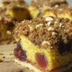 Cherry & Almond Crumble Cake Squares