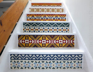 Fair Isle Stairs by Elizabeth's Kitchen Diary