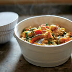 Roasted Autumn Vegetable Cannellini Bean Stew with Spelt Berries and Kale by Amy Chaplin
