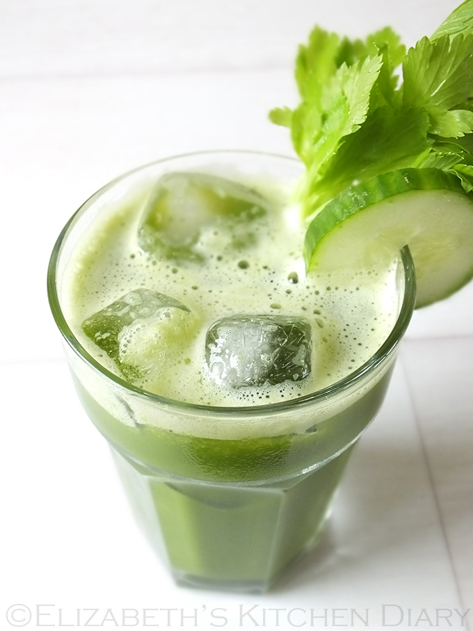 Veggie Zinger Juice With Matcha Green Tea Elizabeth S Kitchen Diary