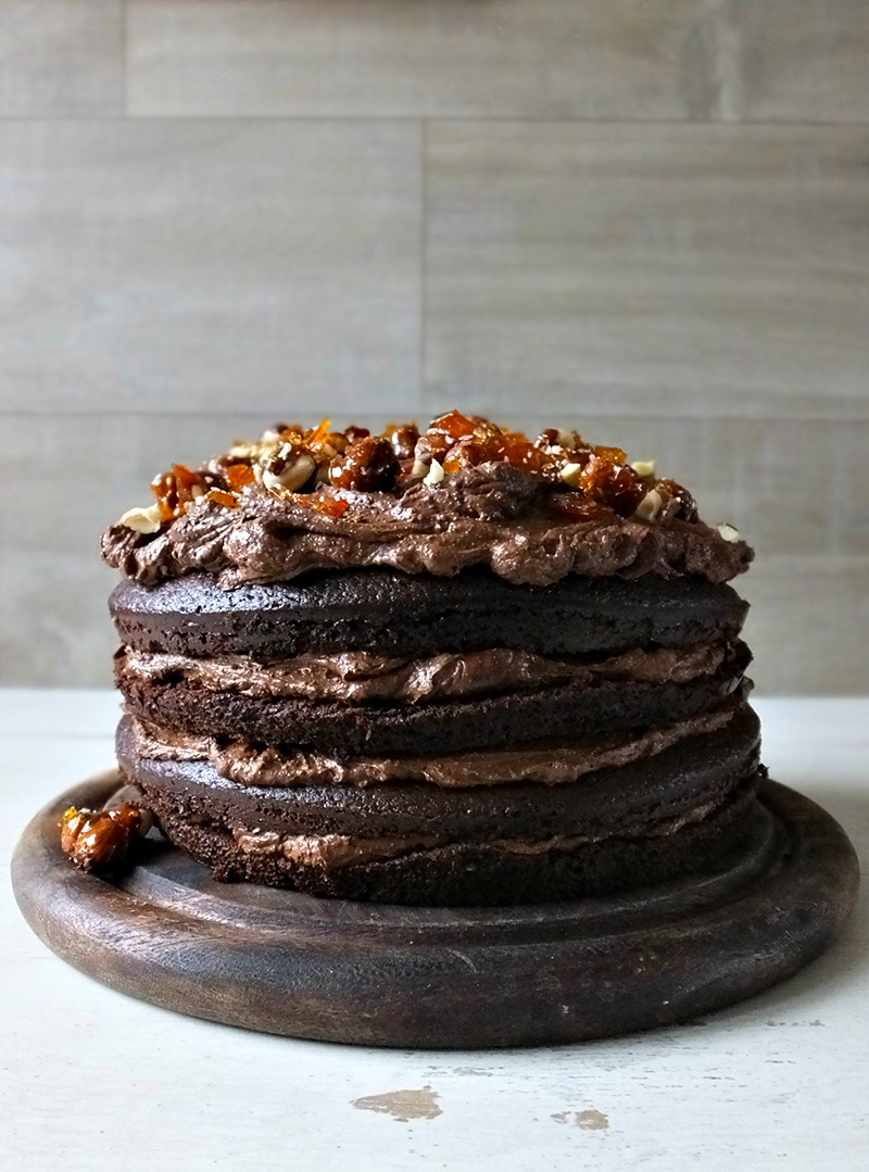 Chocolate Hazelnut Layer Cake