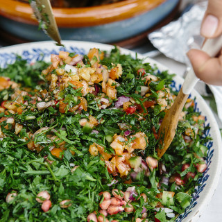 Pomegranate and Walnut Salad - Amina's Home Cooking