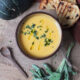 Roasted Pumpkin Soup with Fried Sage and White Truffle Oil