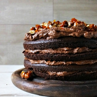 Chocolate Hazelnut Layer Cake