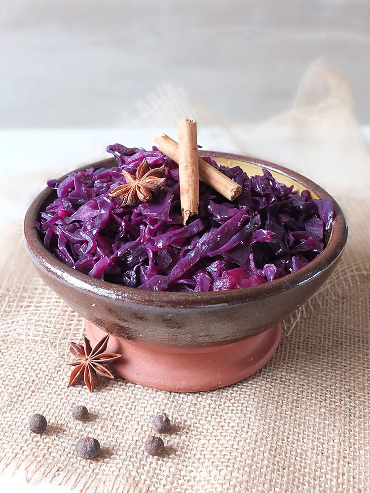 Braised Red Cabbage with Star Anise