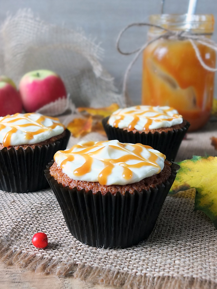 Salted Caramel Apple Cupcakes-image