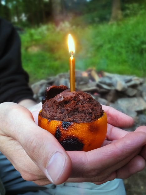 Chocolate Orange Campfire Cake