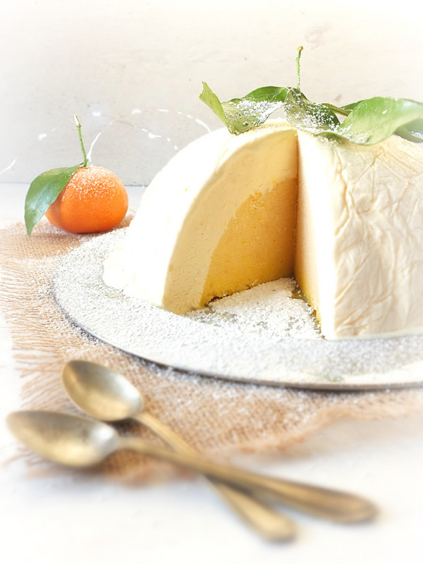 White Chocolate and Clementine Bombe - Elizabeth's Kitchen Diary