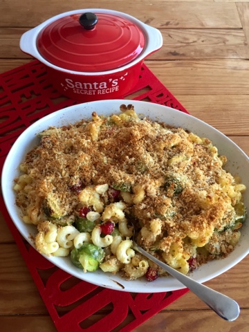 Brussels Sprout and Cranberry Pasta Bake by Foodie Quine