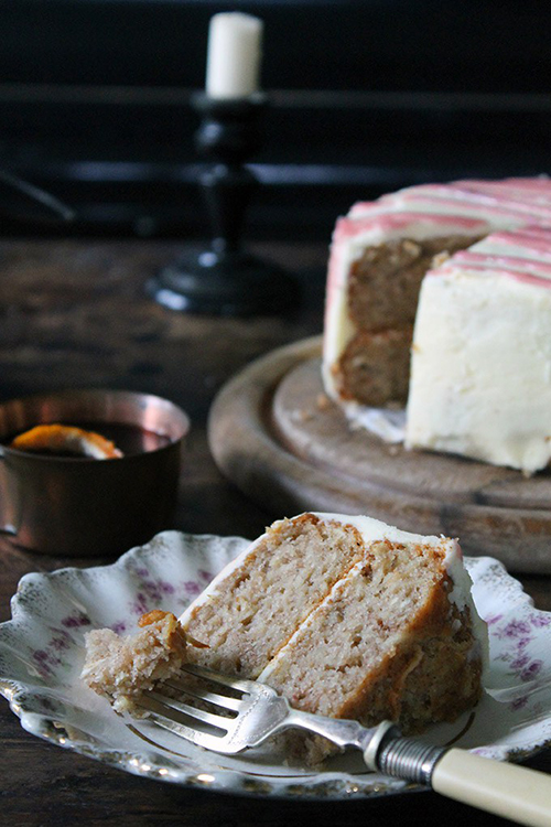 Winter-spiced Parsnip Cake with Mulled Wine Drizzle by Veggie Desserts