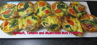Spinach, Tomato and Mushroom Mini Fritattas by The More Than Occasional Baker