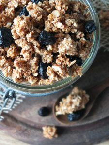 Coconut & Almond Granola Clusters with Blueberries