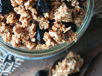 Coconut & Almond Granola Clusters with Blueberries