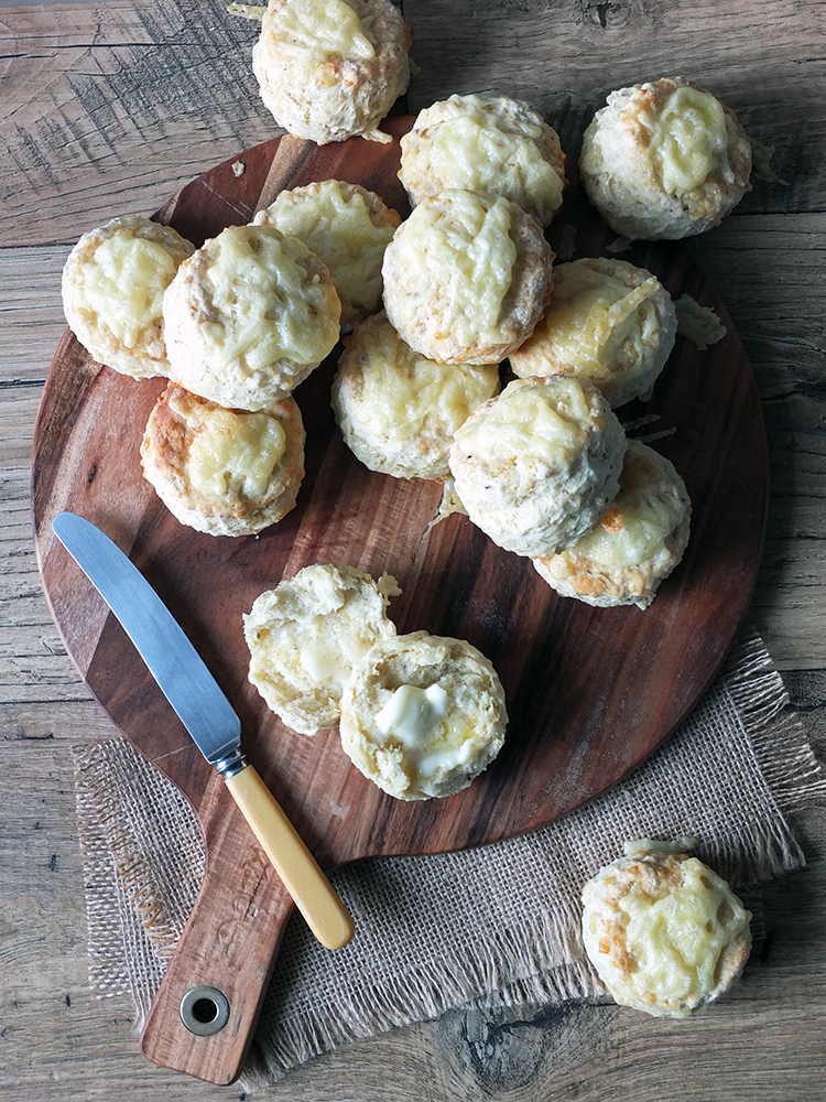 Mature Cheddar and Wholegrain Mustard Scones